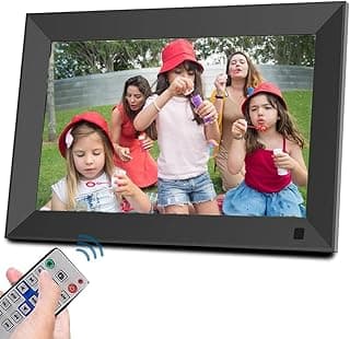 Moldura digital LucZeng de 10,1 polegadas controlada por controle remoto
