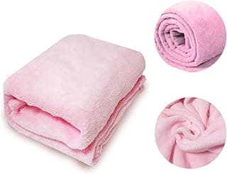 Manta bebê menina macia microfibra antialérgica cor rosa