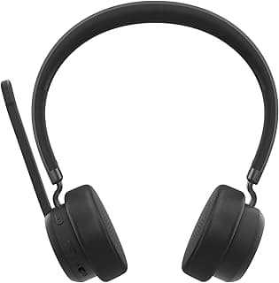 Fone de Ouvido Lenovo Headset Estéreo Sem Fio - Preto
