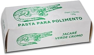 Embalagem branca de pasta abrasiva jacaré verde cromo para polimento