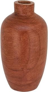 Vaso Decorativo Enfeite Casa Madeira Natural Marrom Home&Co