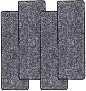 Quatro refil para Flat Mop com Microfibra Reutilizável, cinza