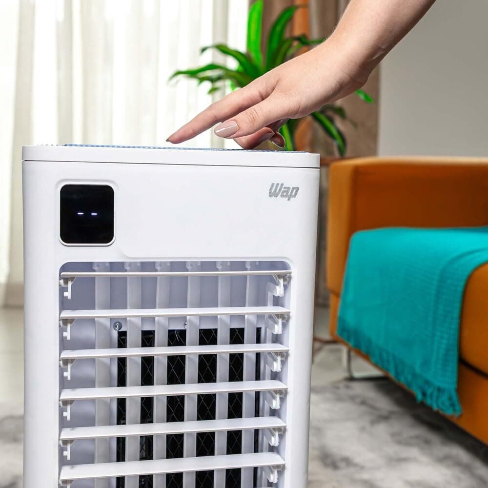 WAP Climatizador de Ar Torre CONTROL DIGITAL 3 em 1 - Climatiza, Umidifica e Ventila, Painel Touch, Controle Remoto e Blocos para Congelamento 220V