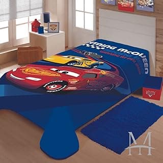 Cobertor Jolitex Solteiro Carros Mcqueen Raschel Toque Macio