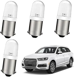 Lâmpadas LED BA9S para carros, quatro unidades, fundo branco