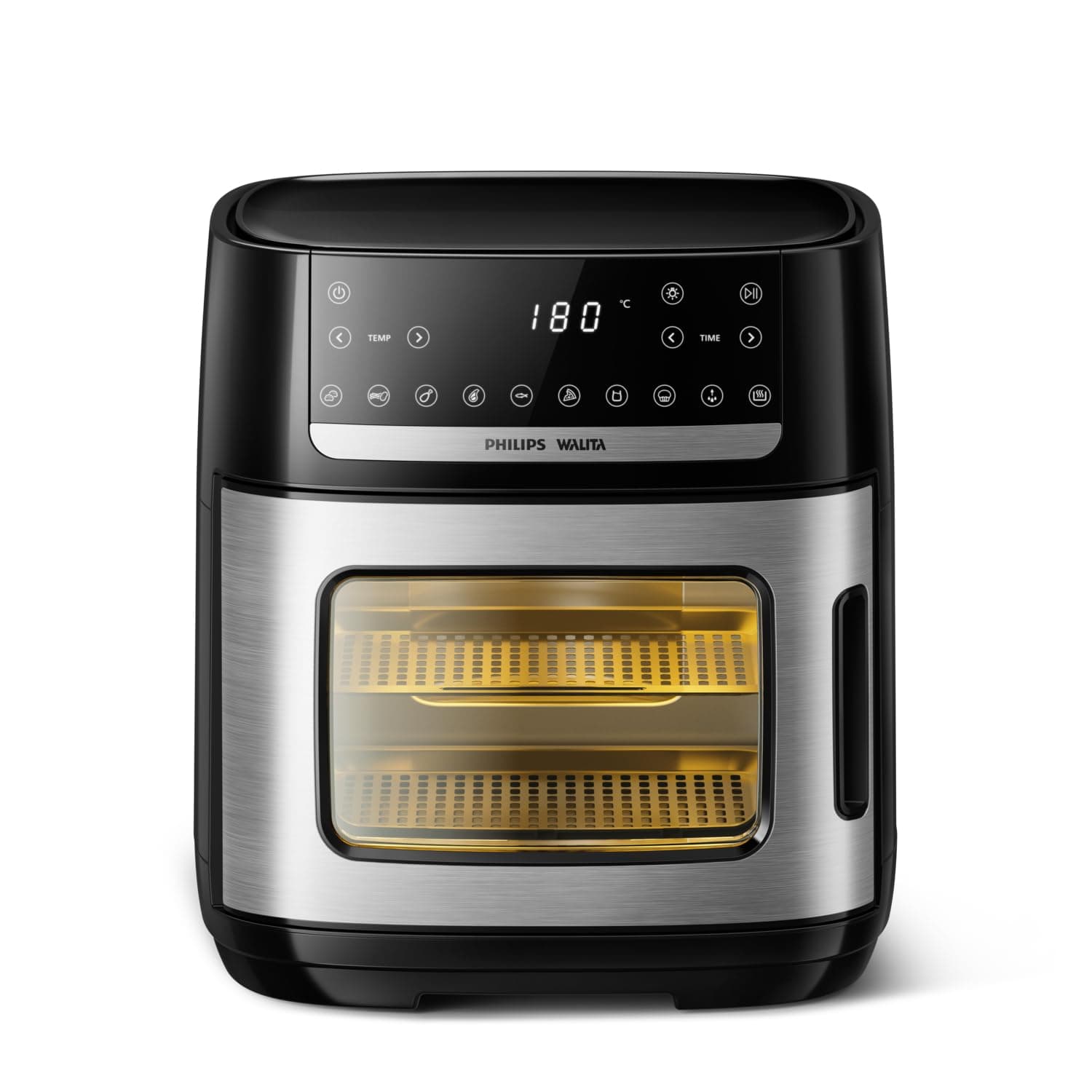 Philips Walita Airfryer Forno Série 5000 – Fritadeira sem Óleo 12L, Janela Transparente, Tela Touch com 10 Programas, Aquecimento Rápido 1900W, Timer 24h, Acessórios Multifuncionais, 110v (AI551/09)