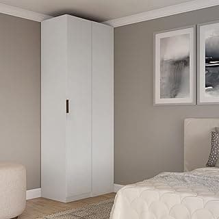 Guarda-Roupa de Canto Reto Clean 100% MDF Altezza Branco
