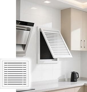 Painel de acesso com persiana com filtro – Porta de serviço de teto e parede branca para HVAC e acesso à fiação (550 x 550 mm)