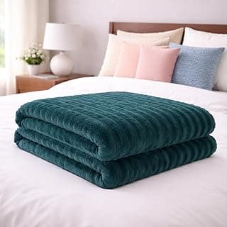 Cobertor Manta Casal Padrão Canelada Macio Luster Corttex (Verde)