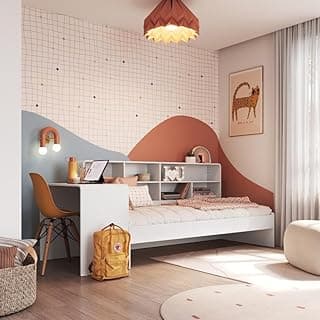 Cama Infantil Montessoriana com Estante e Escrivaninha Integrada