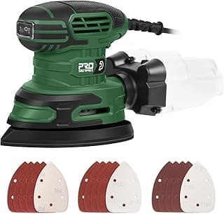Lixadeira elétrica Prostormer de 13000 RPM com acessórios, fundo branco