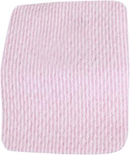 Protetor de colchão reutilizável rosa 70x90cm com padrão de listras