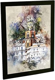 Quadro decorativo A4 Nápoles Itália pintura viagem turismo