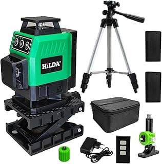 Nível a laser verde Hilda 16 linhas com kit de acessórios
