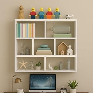 ARMARIO PRATELEIRA NICHO 90X60CM BRANCO ESTANTE CUBO MULTIFUNCIONAL PARA LIVROS, DECORAÇÃO E ORGANIZAÇÃO