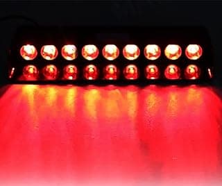 Strobo Interno 9 Leds giroflex para uso dentro do veiculo (Vermelho)