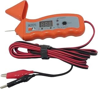 Caneta de teste e com frequencímetro 12v 24v até 99.9khz mede Tensão Frequência Sinal PWM Sensores Atuadores Módulo de comando e muito mais.