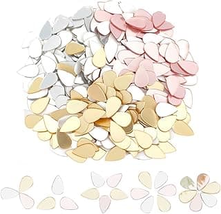Azulejos de acrílico autoadesivos em forma de lágrima OLYCRAFT, 360 peças, 3 cores, 15,5 x 10 mm