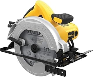 STANLEY Serra Circular de Bancada, Ferramenta Ideal para Cortes Precisos em Madeira, Serra Elétrica com Potência de 1600W, Modelo SC16, 110V