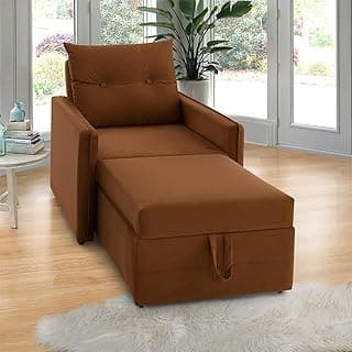 Poltrona Icaria 3 em 1 Poltrona Chaise Cama Terracota Estofama
