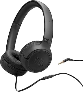 Fones de ouvido JBL Tune 530 pretos, intra-auriculares, microfone, cabo sem emaranhados
