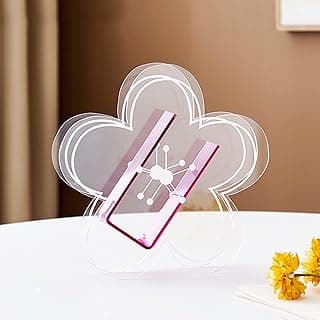Luqeeg Vaso Geométrico, Ornamento de Vaso Floral Acrílico Com Design Translúcido Colorido, para Decoração de Mesa de Escritório de Quarto Sala de Estar (#3)