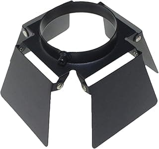 Suporte LED com abajur preto para instalação direta em ambientes comerciais