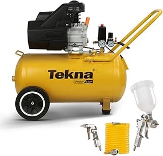 Compressor de Ar Tekna CP8550T-2CK3 50 Litros com Kit de Acessórios Profissional