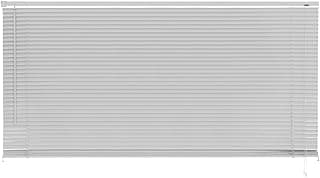 Persiana Horizontal de PVC Cinza com Lâminas de 25mm, Fechada
