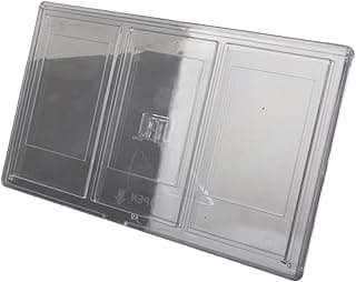 Porta-retratos transparente com três compartimentos para fotos de 3 polegadas
