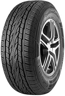 Pneu Continental ContiCrossContact LX 2 265/70R16 montado em aro de alumínio, ideal para terrenos acidentados.