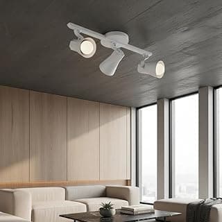 Luminária de Teto Spot Sobrepor Trilho Direcionável Octa 3 Lâmpadas Quarto sala Cozinha Praia Litoral E27 Bivolt (Branco)