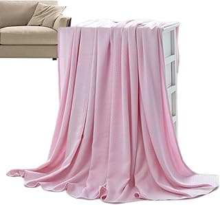 Colcha de resfriamento de fibra de bambu rosa claro para sofá