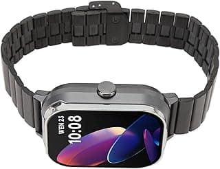 Relógio Esportivo Inteligente AMONIDA com Pulseira de Aço e Tela de 10:08