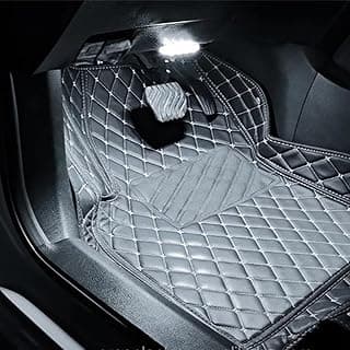 Tapetes de piso de carro de alta qualidade em relevo cinza escuro