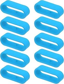 Anéis de substituição de silicone para pulseira de relógio azul claro