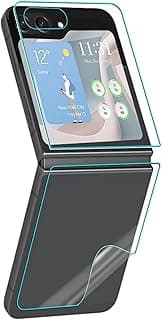 Película protetora transparente para tela externa e verso Samsung Galaxy Z Flip