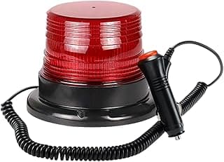Luz de Emergência Automotiva Vermelha e Preta, Alta Potência, Giroflex LED Strobo, Sinalização Veicular