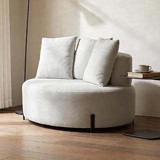 Poltrona Orgânica Chaise 2 Lugares 180cm Pés Industrial Zain K01 Veludo Bege - Lyam Decor