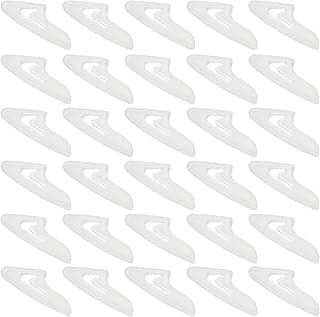 100 protetores de ponta de faca brancos, 1,1 cm x 2,9 cm, dispostos em grade