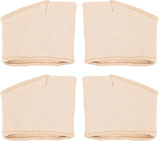 Almofadas de pé de silicone para salto alto, 4 unidades, cor bege claro, para conforto em sapatos de salto alto