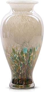 Vaso de vidro colorido de 30 cm, arte moderna, para decoração de mesa