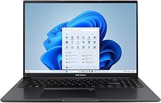 ASUS Notebook Vivobook 16 polegadas WUXGA Intel Core i7-1355U 16GB RAM 512GB SSD Intel Iris Xe Graphics Notebook portátil leve preto Windows 11