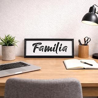 Quadro decorativo Família em moldura preta para sala ou escritório