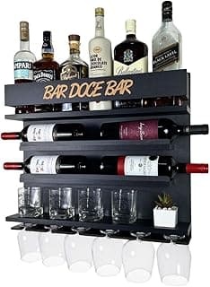 Barzinho Adega Parede - Bar Doce Bar - 54 x 51 Preto