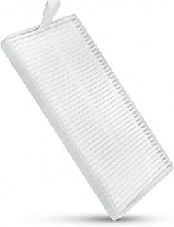 Filtro HEPA branco para robô aspirador, estrutura de múltiplas camadas, ideal para limpeza de ar.