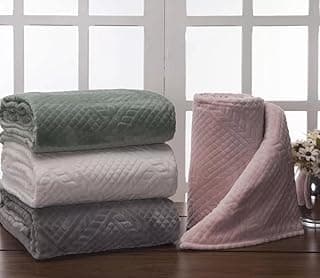 Manta Cobertor Luxo Antialérgica Linha Davos - Solteiro - 320gr/m² (CINZA)