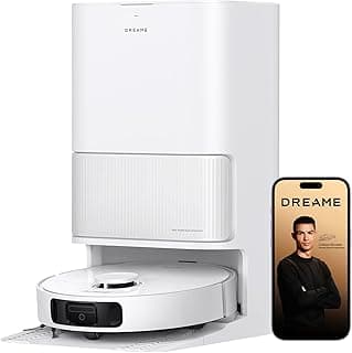 Aspirador robô e mopa Dreame D20 Ultra branco com fundo claro