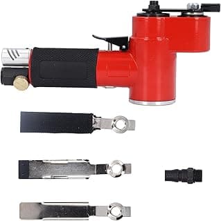 Lixadeira pneumática Hyuduo Mini vermelha e preta, 14000 RPM, com acessórios