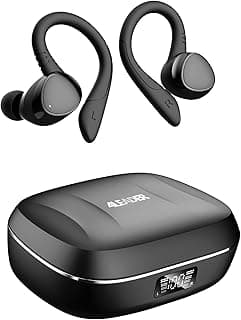 Fone de ouvido Bluetooth 4Leader preto com cancelamento de ruído e microfone